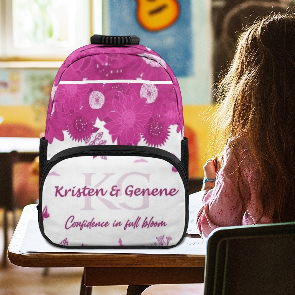 K & G original Hot Pink and white Backpacks