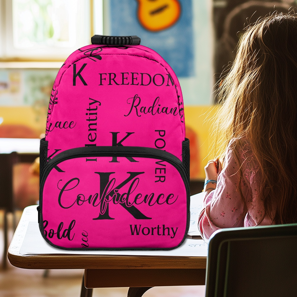 K & G original Hot Pink/Black Confidence Backpack