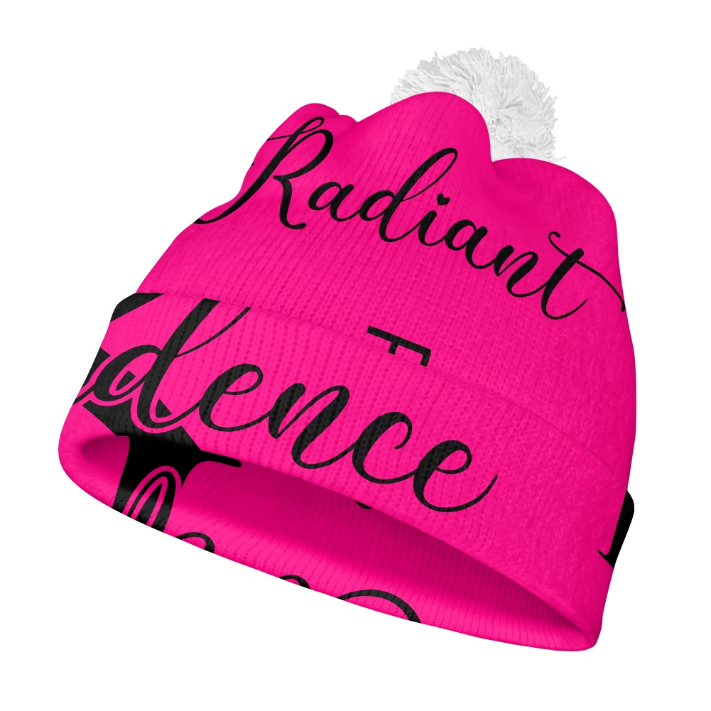 Hot Pink and Black Confidence Jacket with Beanie