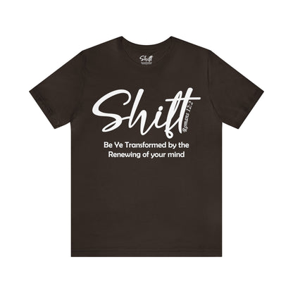 Shift Unisex Short Sleeve Tee white text