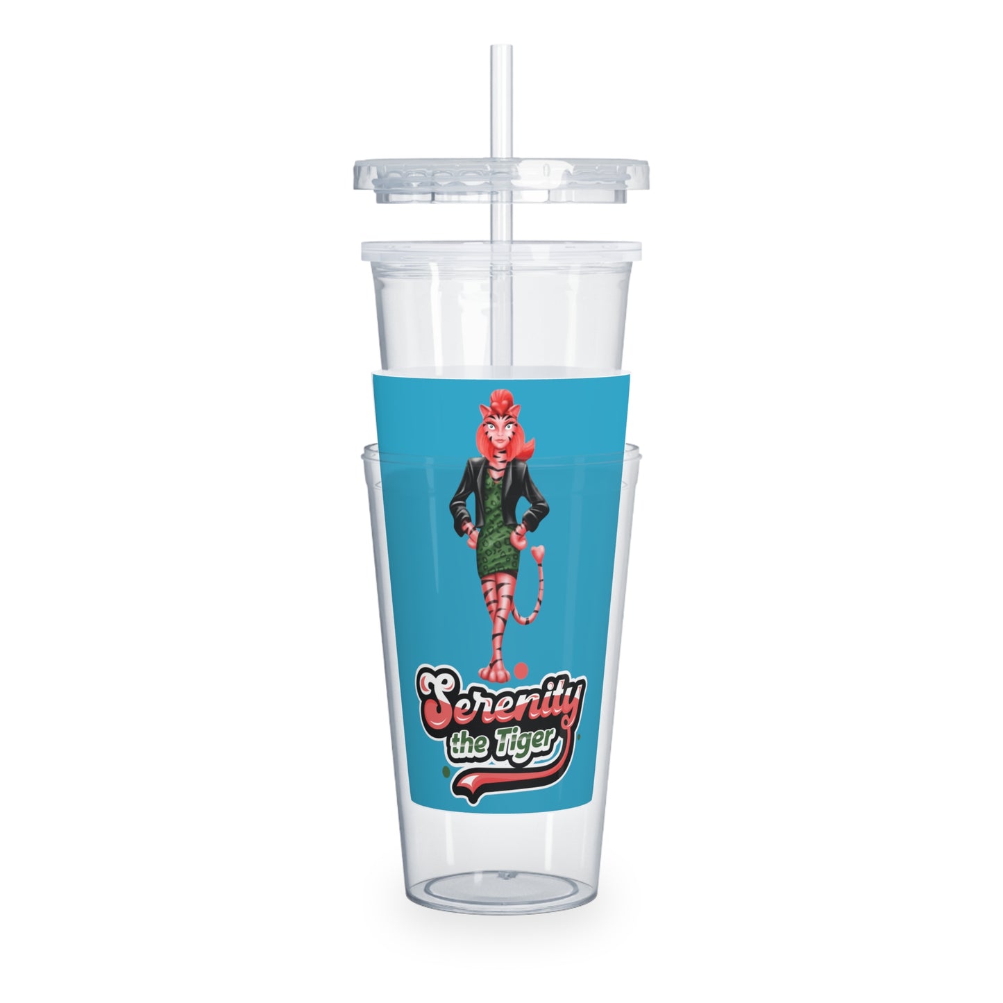 Serenity Plastic Tumbler with Straw