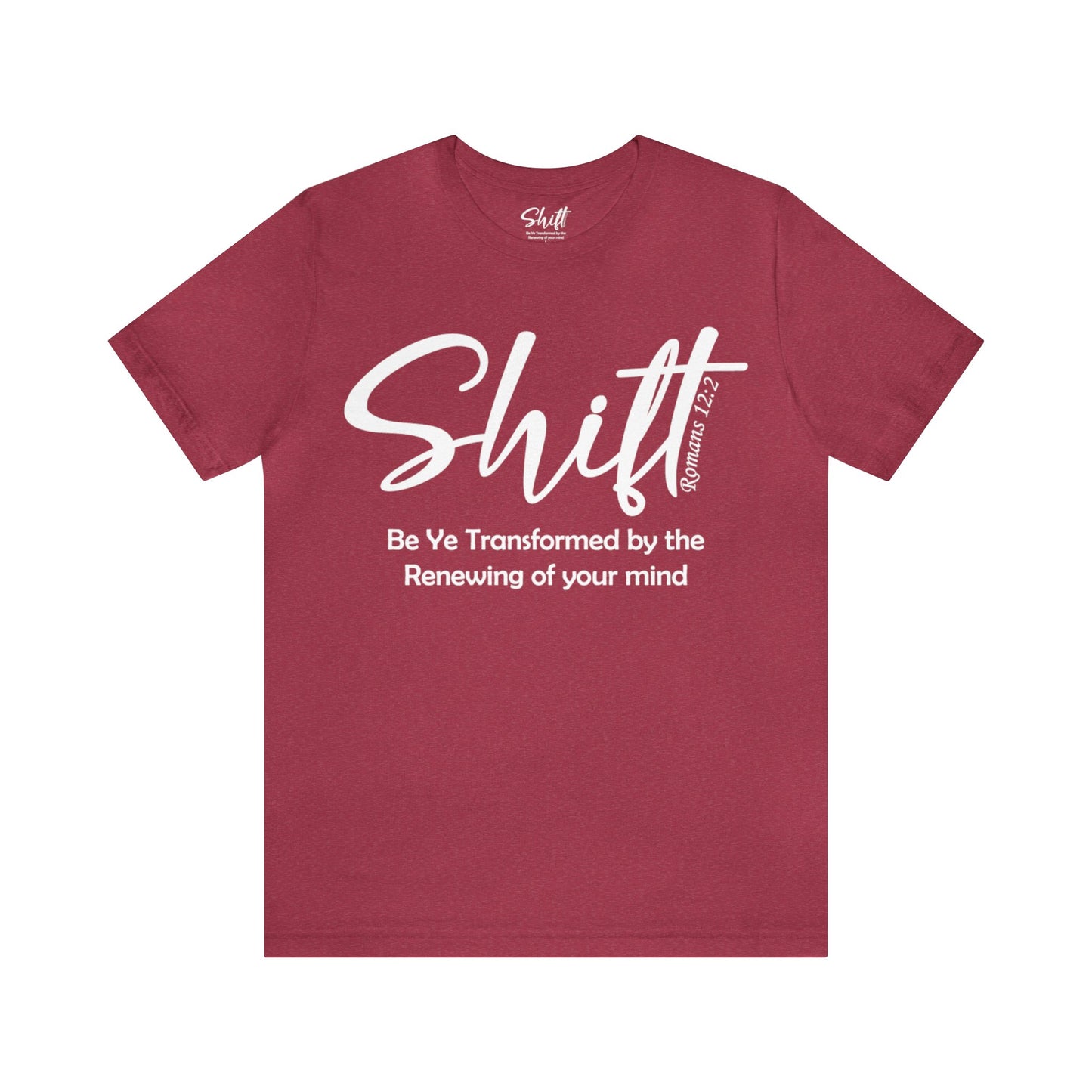Shift Unisex Short Sleeve Tee white text
