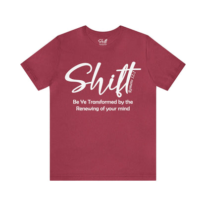 Shift Unisex Short Sleeve Tee white text