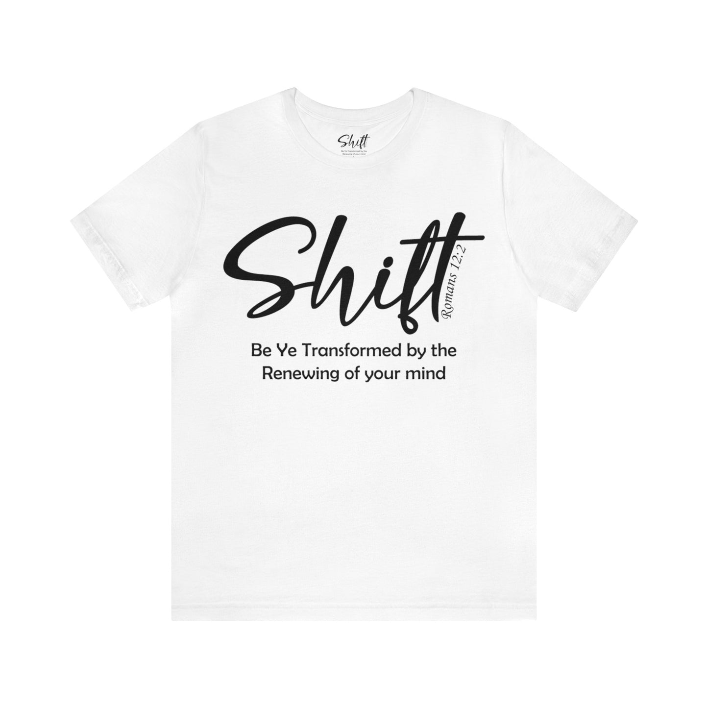 Shift Unisex Short Sleeve Tee black text