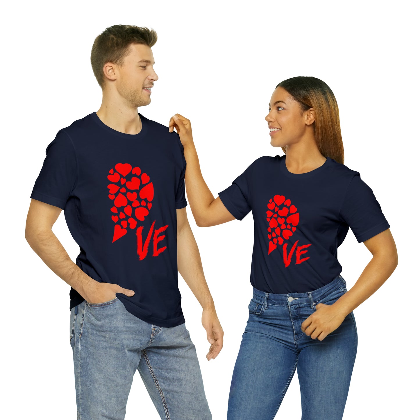 Couples Heart Short Sleeve Tee
