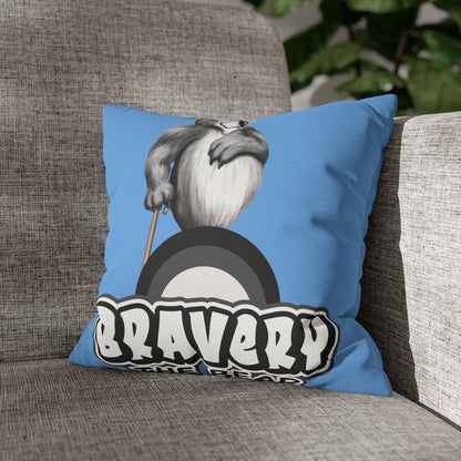Bravery Spun Polyester Square Pillow Case