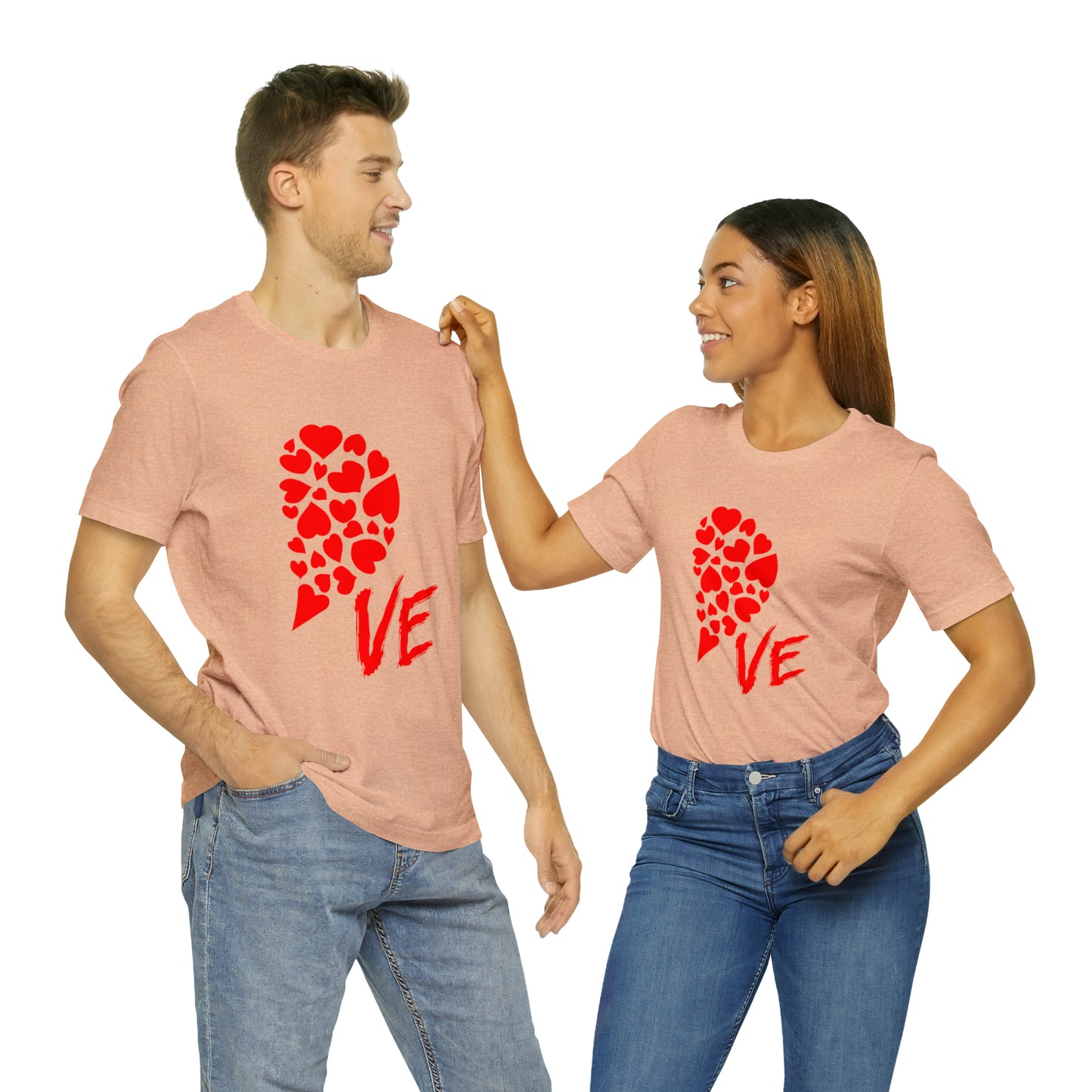 Couples Heart Short Sleeve Tee