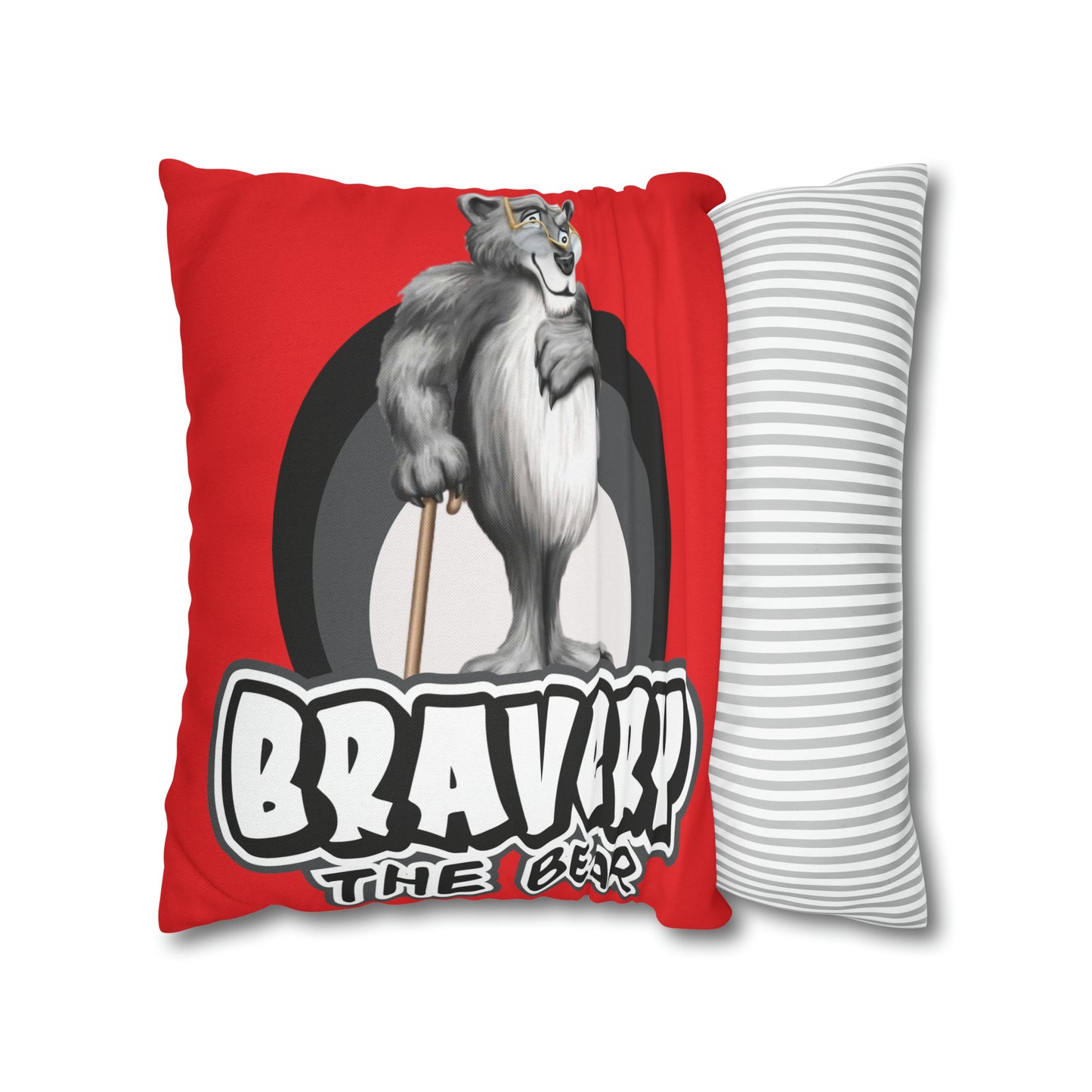 Bravery Spun Polyester Square Pillow Case