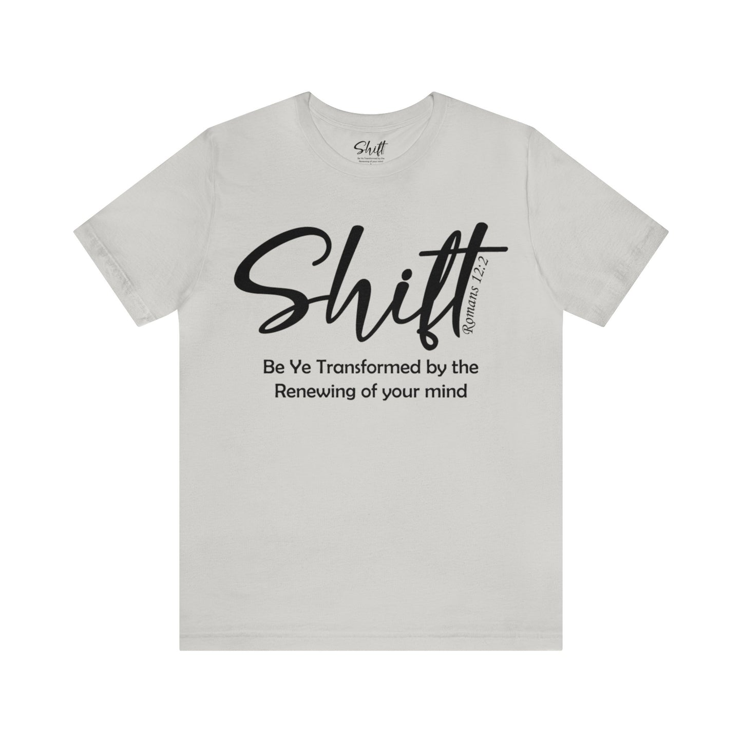 Shift Unisex Short Sleeve Tee black text