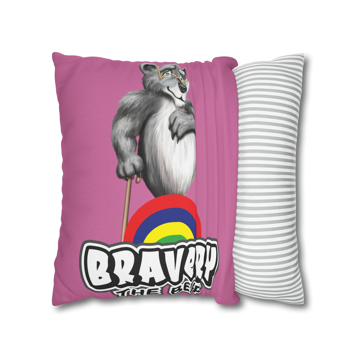 Bravery Spun Polyester Square Pillow Case