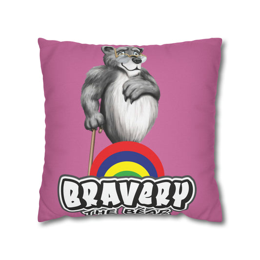 Bravery Spun Polyester Square Pillow Case