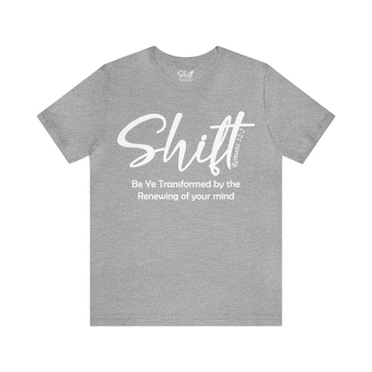 Shift Unisex Short Sleeve Tee white text