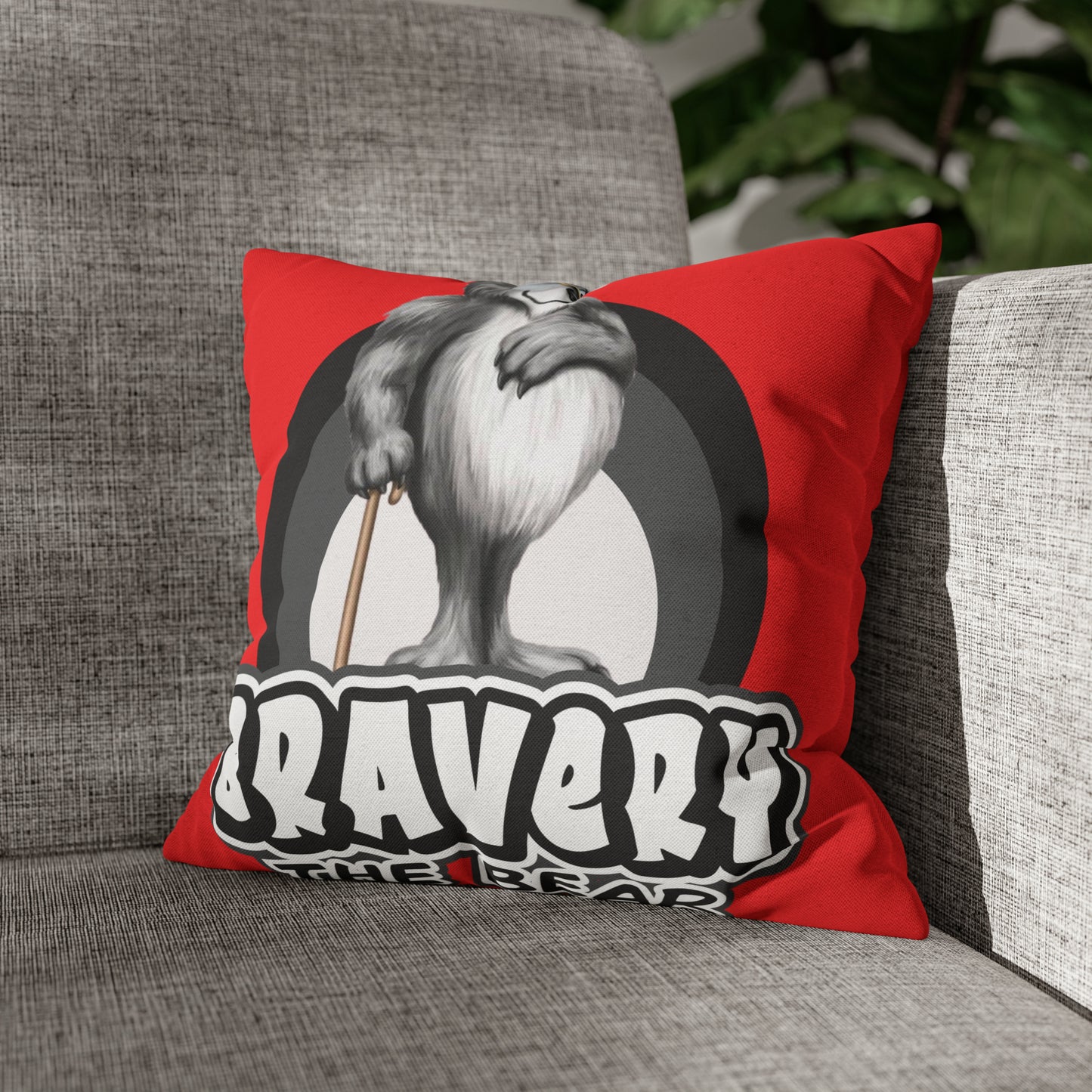 Bravery Spun Polyester Square Pillow Case