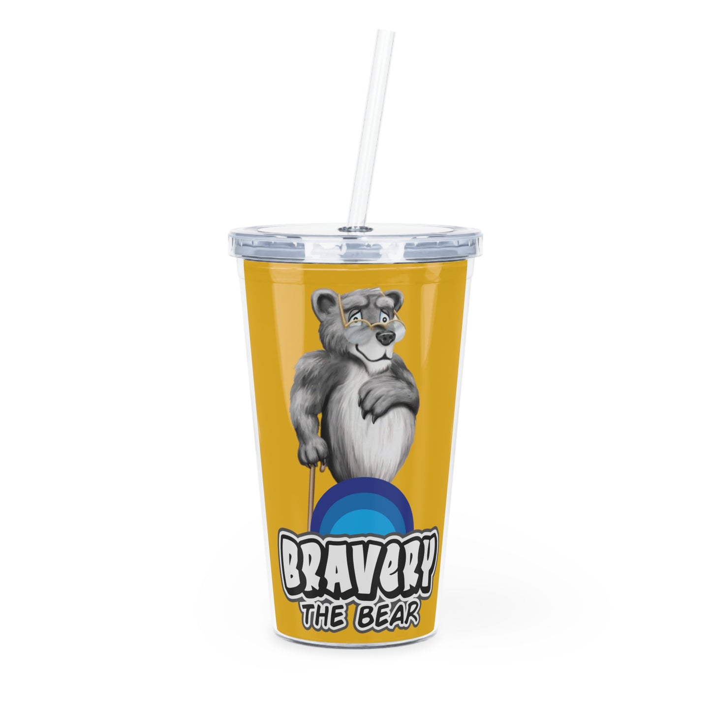 Bravery Plastic Tumbler with Straw
