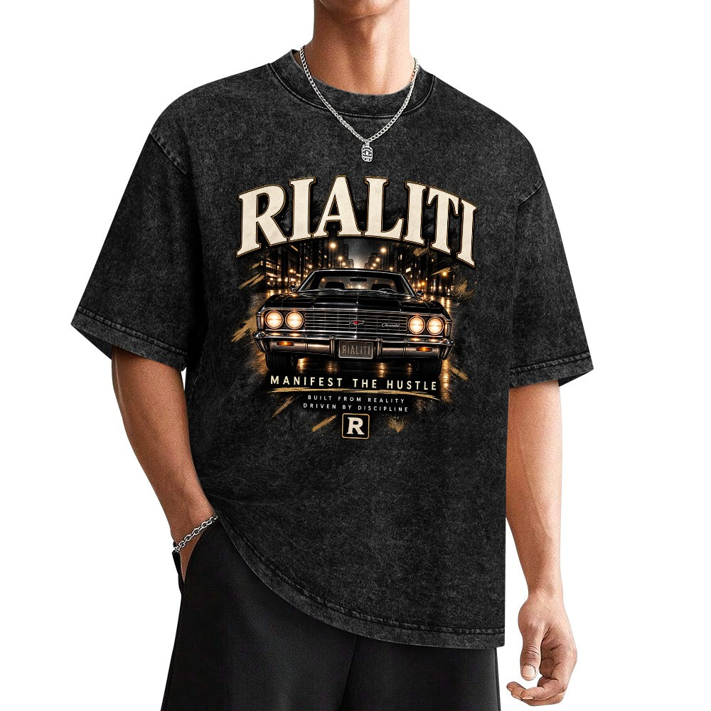 RIALITI "Manifest" Oversized Minimalist Tee