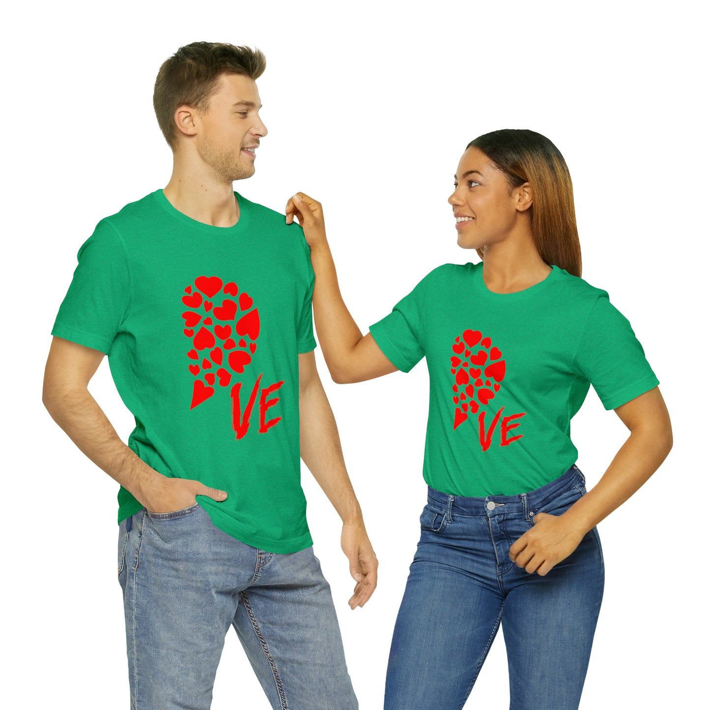 Couples Heart Short Sleeve Tee