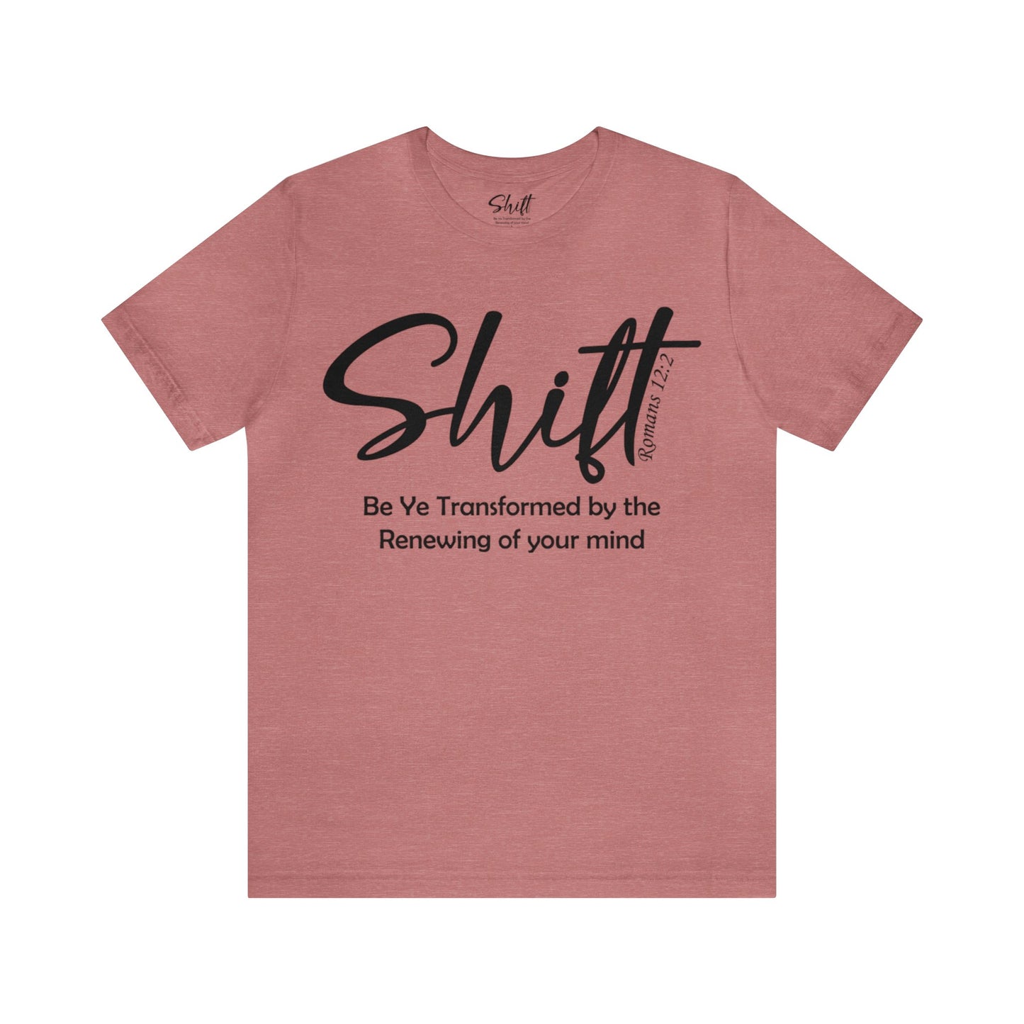 Shift Unisex Short Sleeve Tee black text