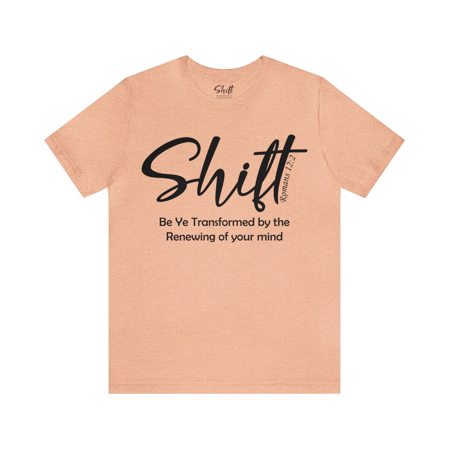 Shift Unisex Short Sleeve Tee black text