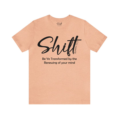 Shift Unisex Short Sleeve Tee black text