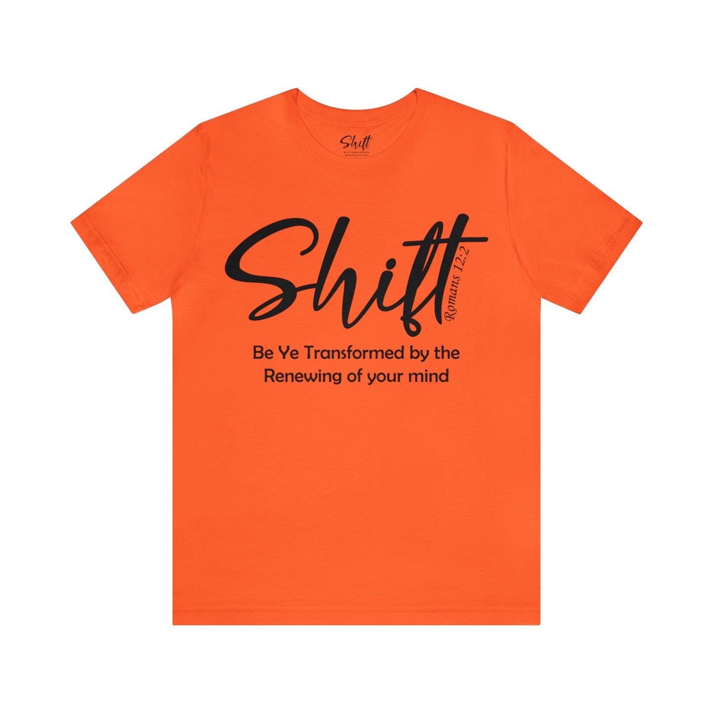 Shift Unisex Short Sleeve Tee black text