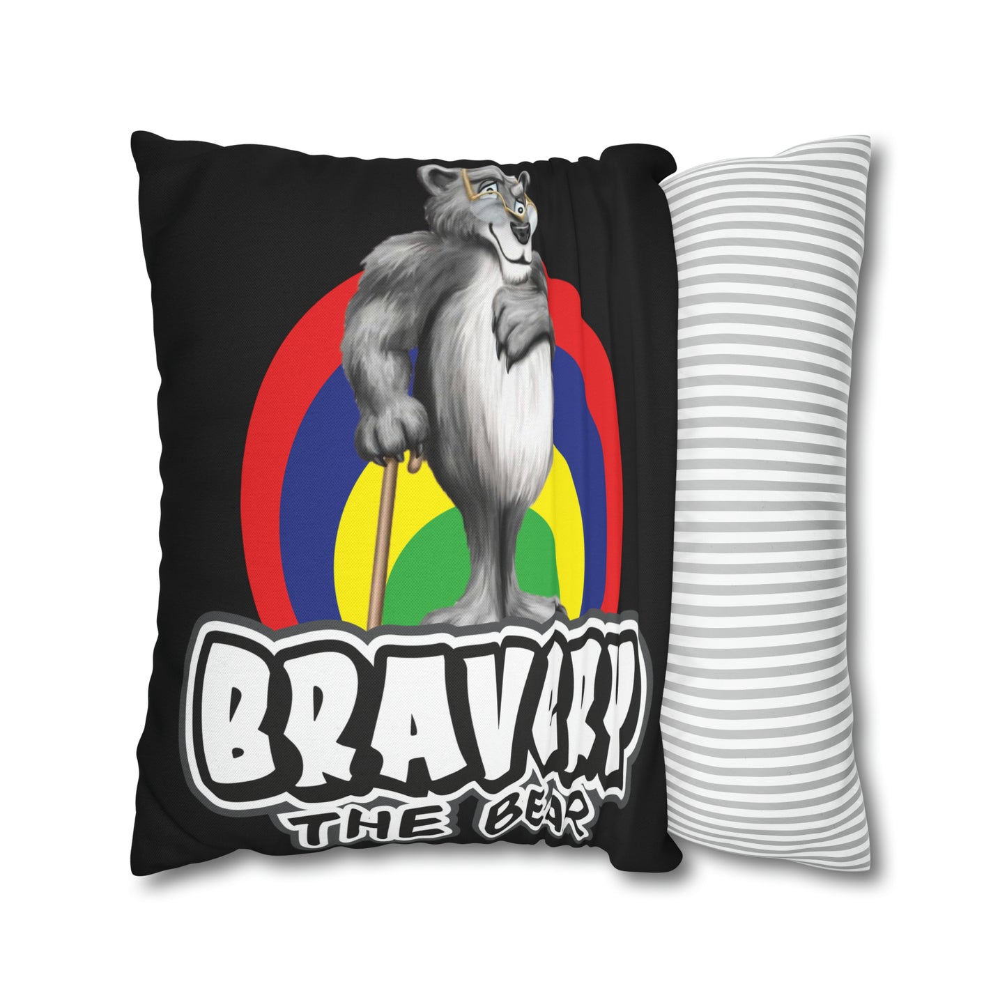Bravery Spun Polyester Square Pillow Case