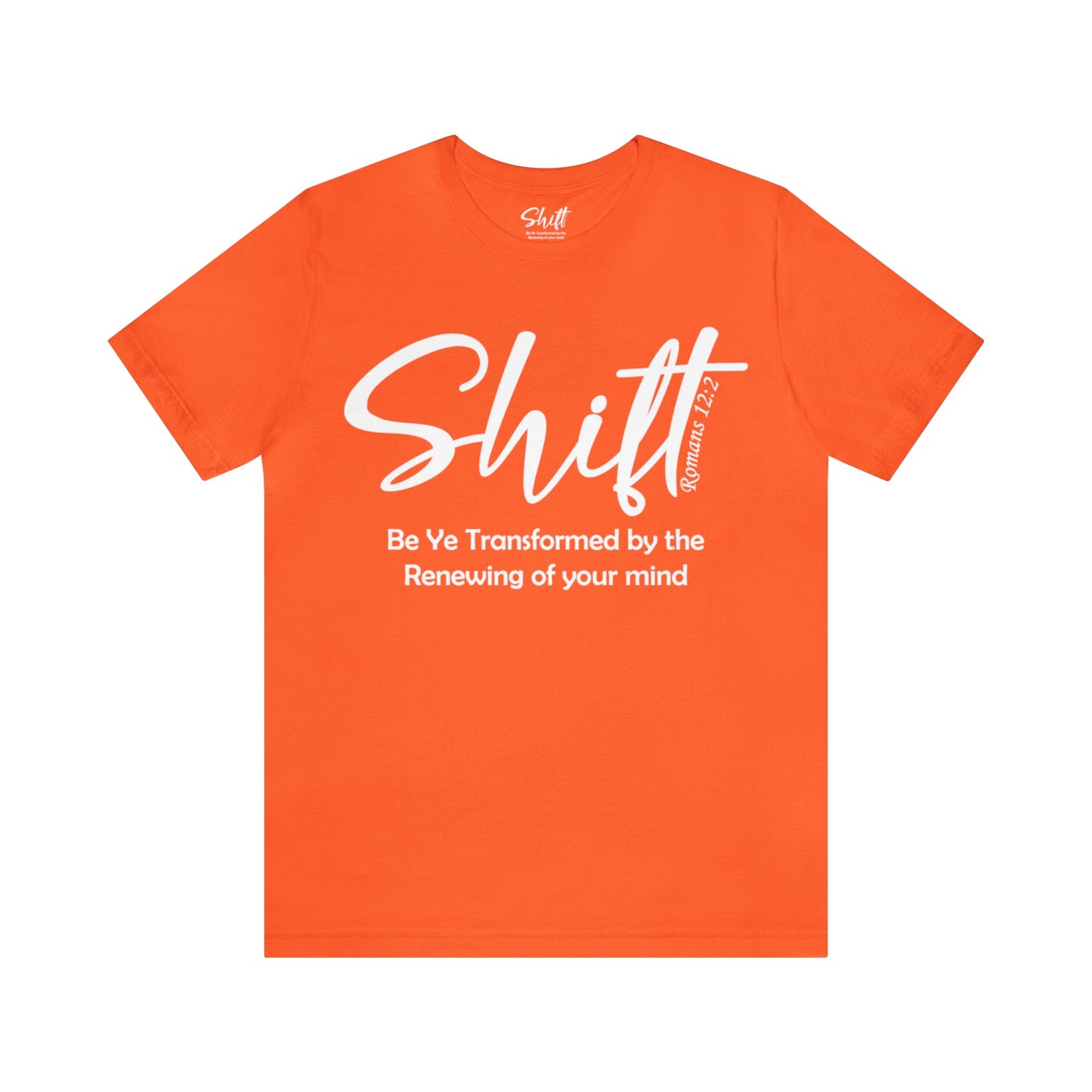 Shift Unisex Short Sleeve Tee white text