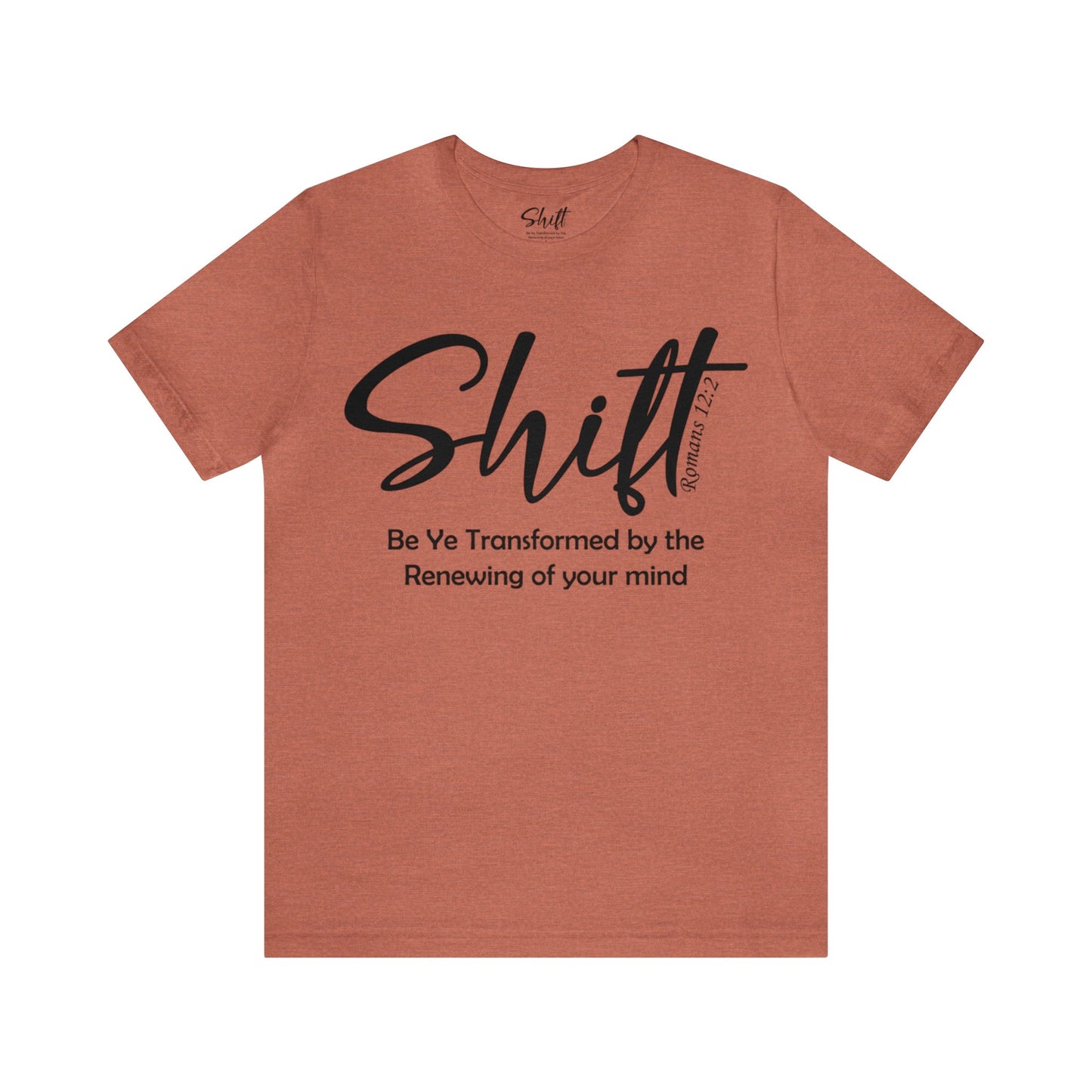 Shift Unisex Short Sleeve Tee black text