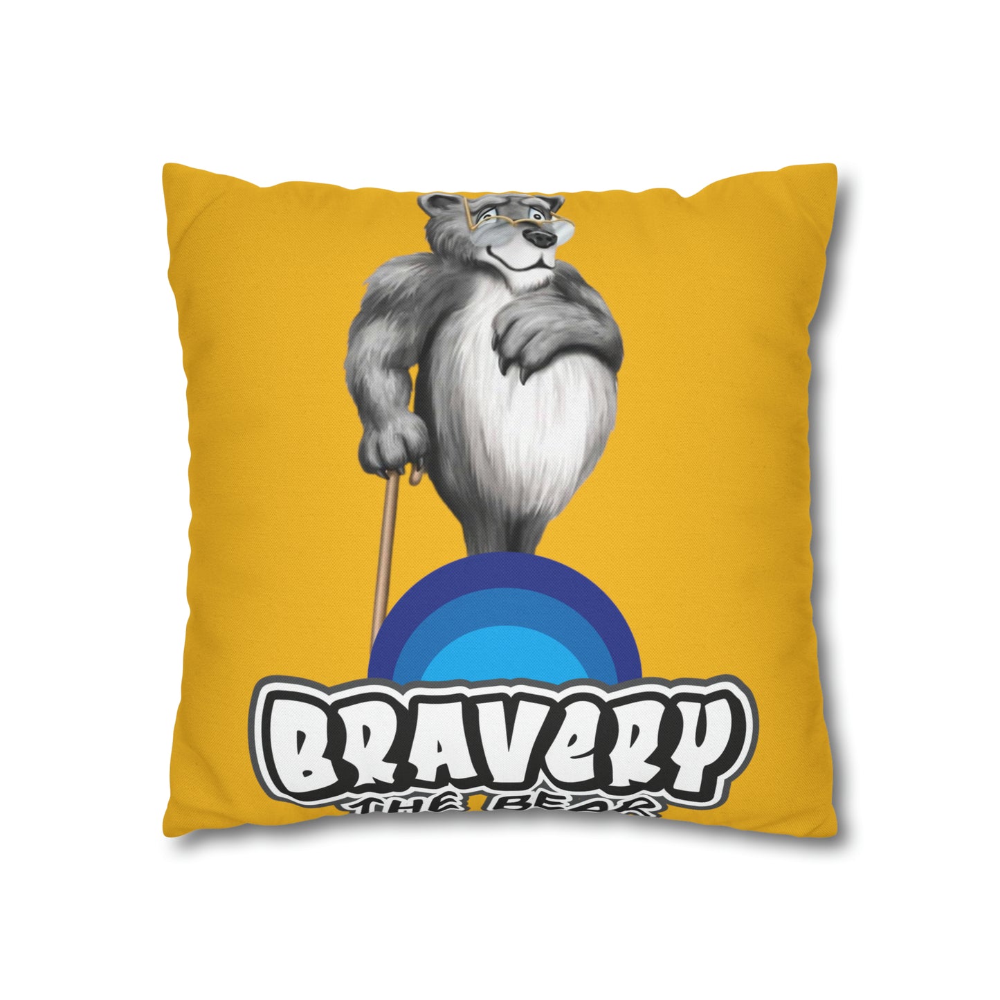 Bravery Spun Polyester Square Pillow Case