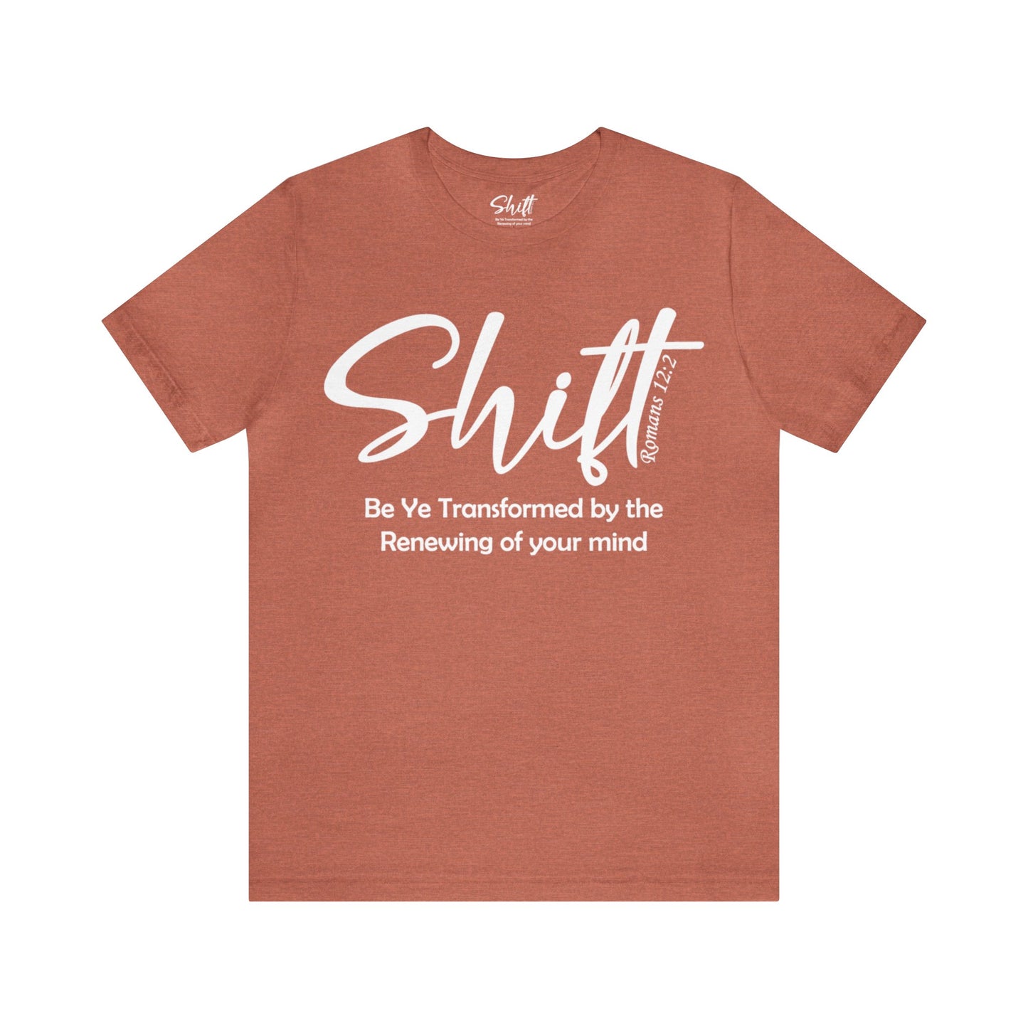 Shift Unisex Short Sleeve Tee white text