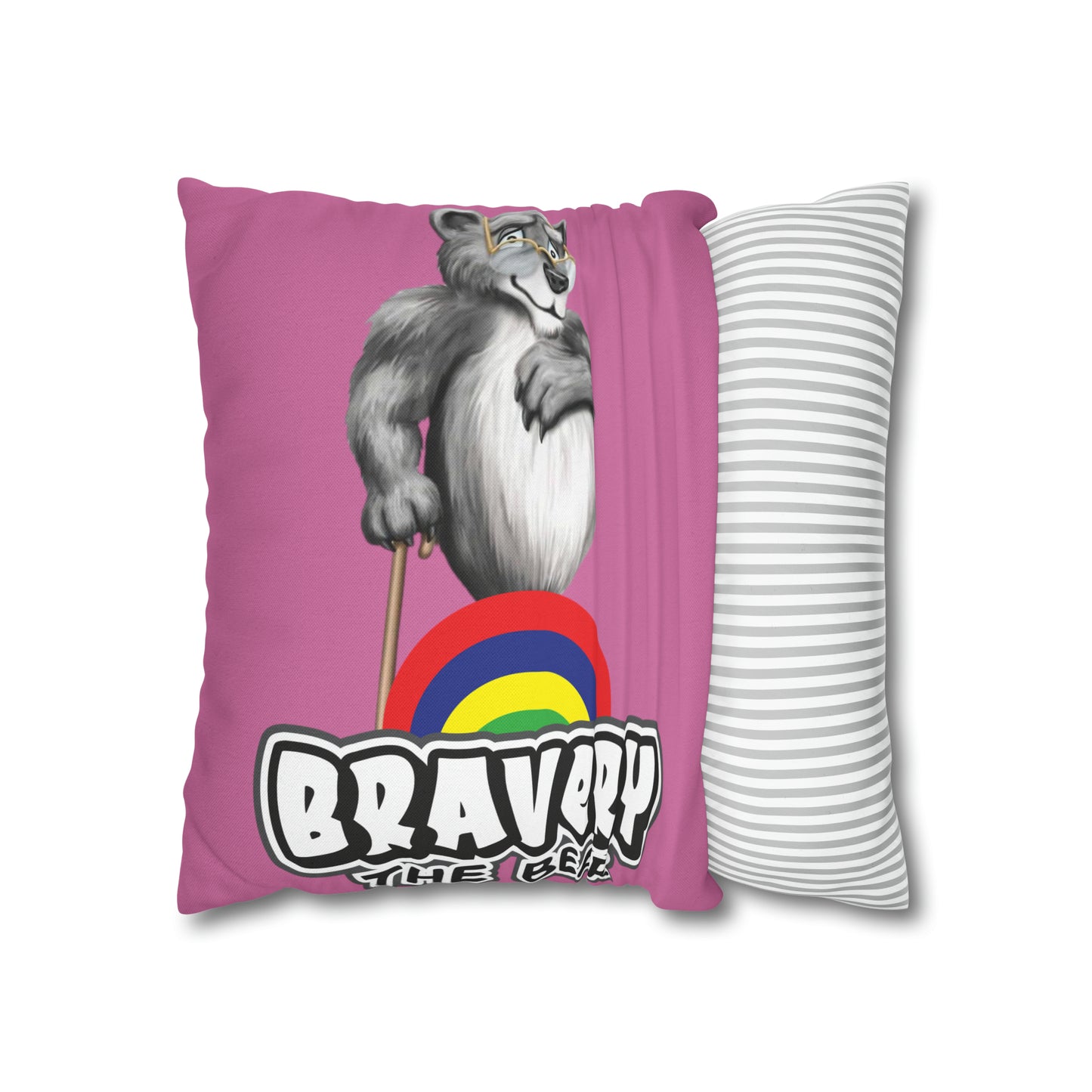 Bravery Spun Polyester Square Pillow Case