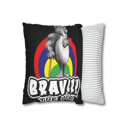 Bravery Spun Polyester Square Pillow Case