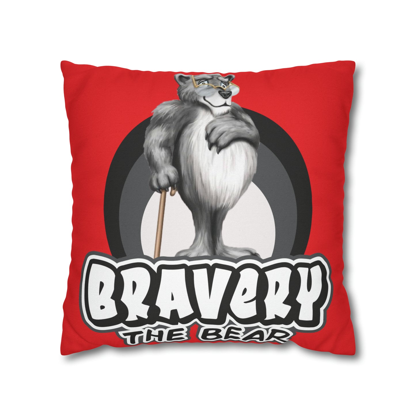Bravery Spun Polyester Square Pillow Case