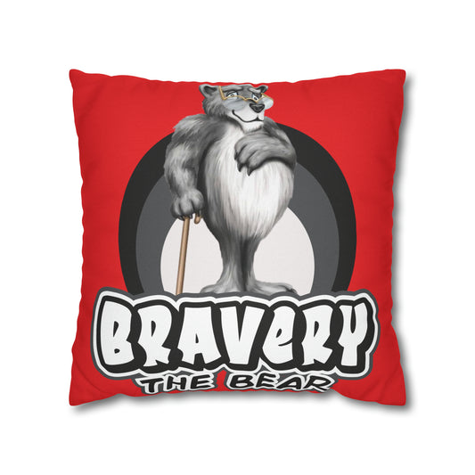 Bravery Spun Polyester Square Pillow Case
