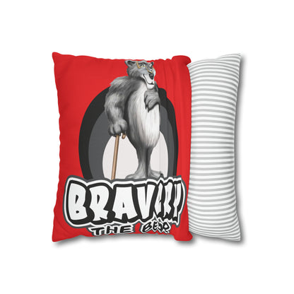 Bravery Spun Polyester Square Pillow Case