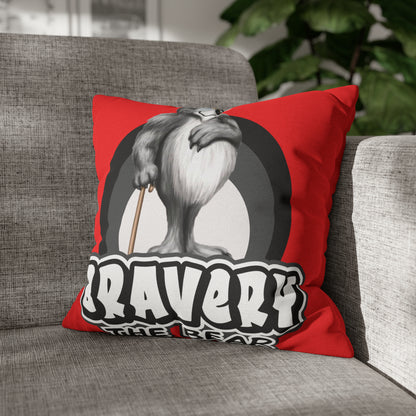 Bravery Spun Polyester Square Pillow Case