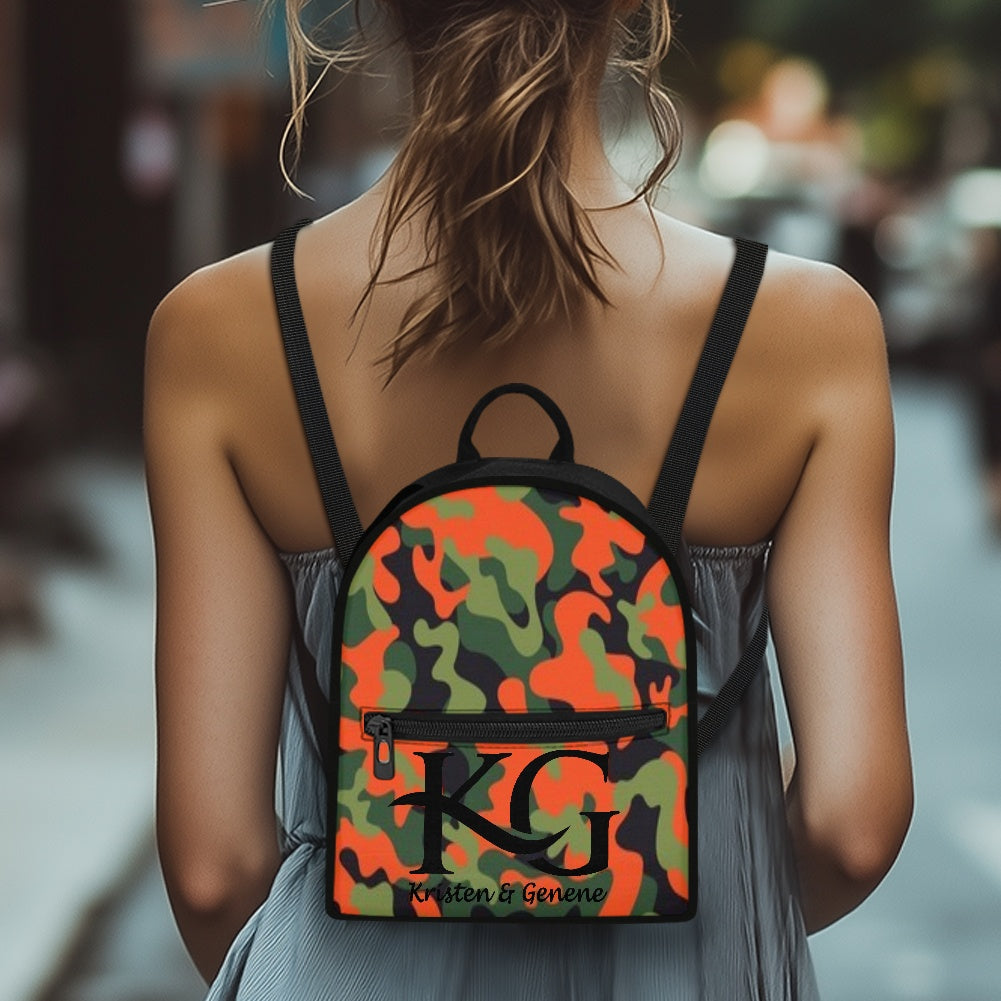 Orange and Black with a Black Classic Signature Bag