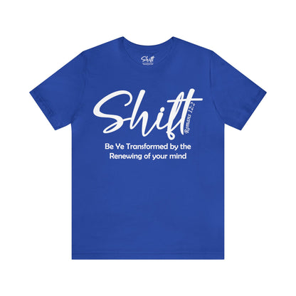 Shift Unisex Short Sleeve Tee white text