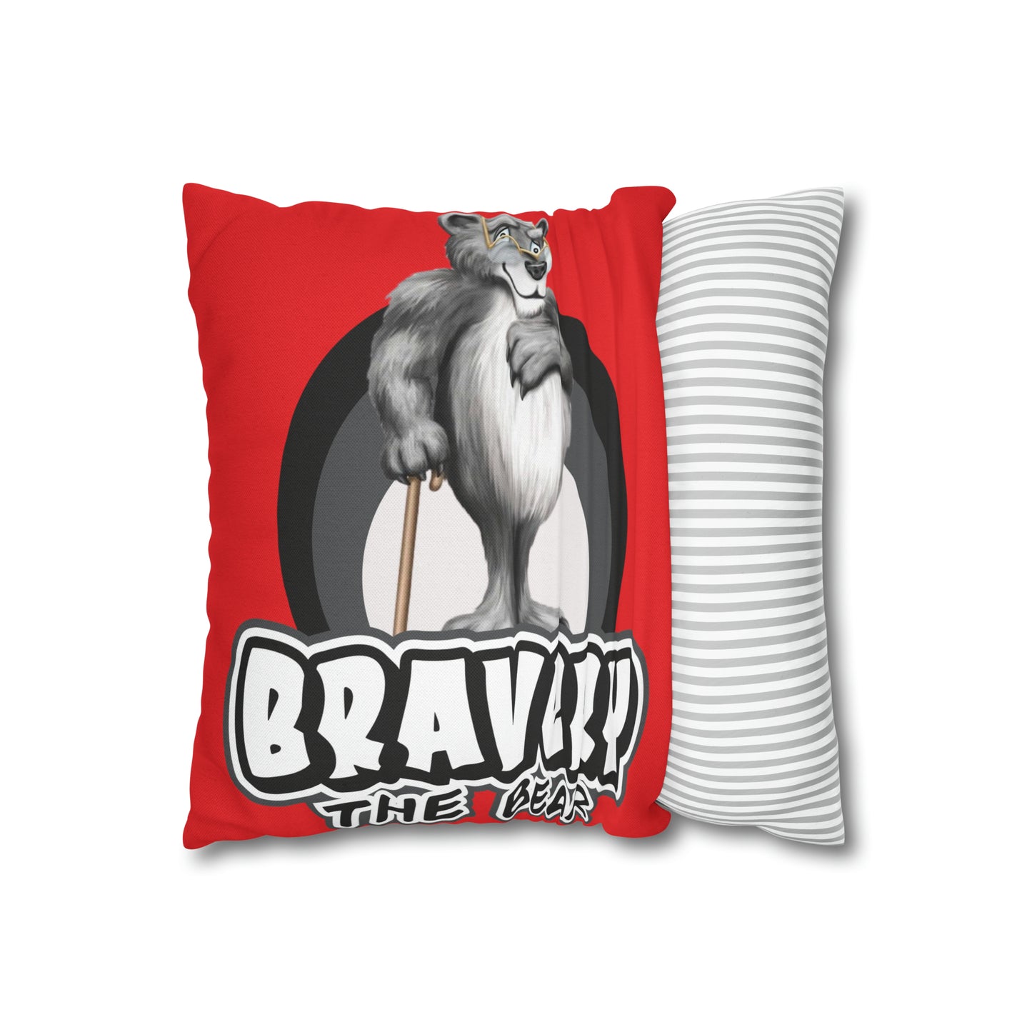 Bravery Spun Polyester Square Pillow Case