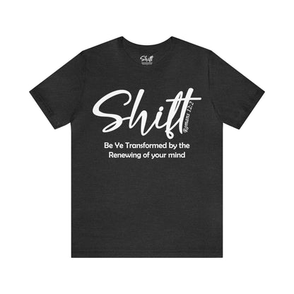 Shift Unisex Short Sleeve Tee white text