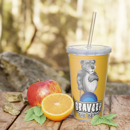 Bravery Plastic Tumbler with Straw