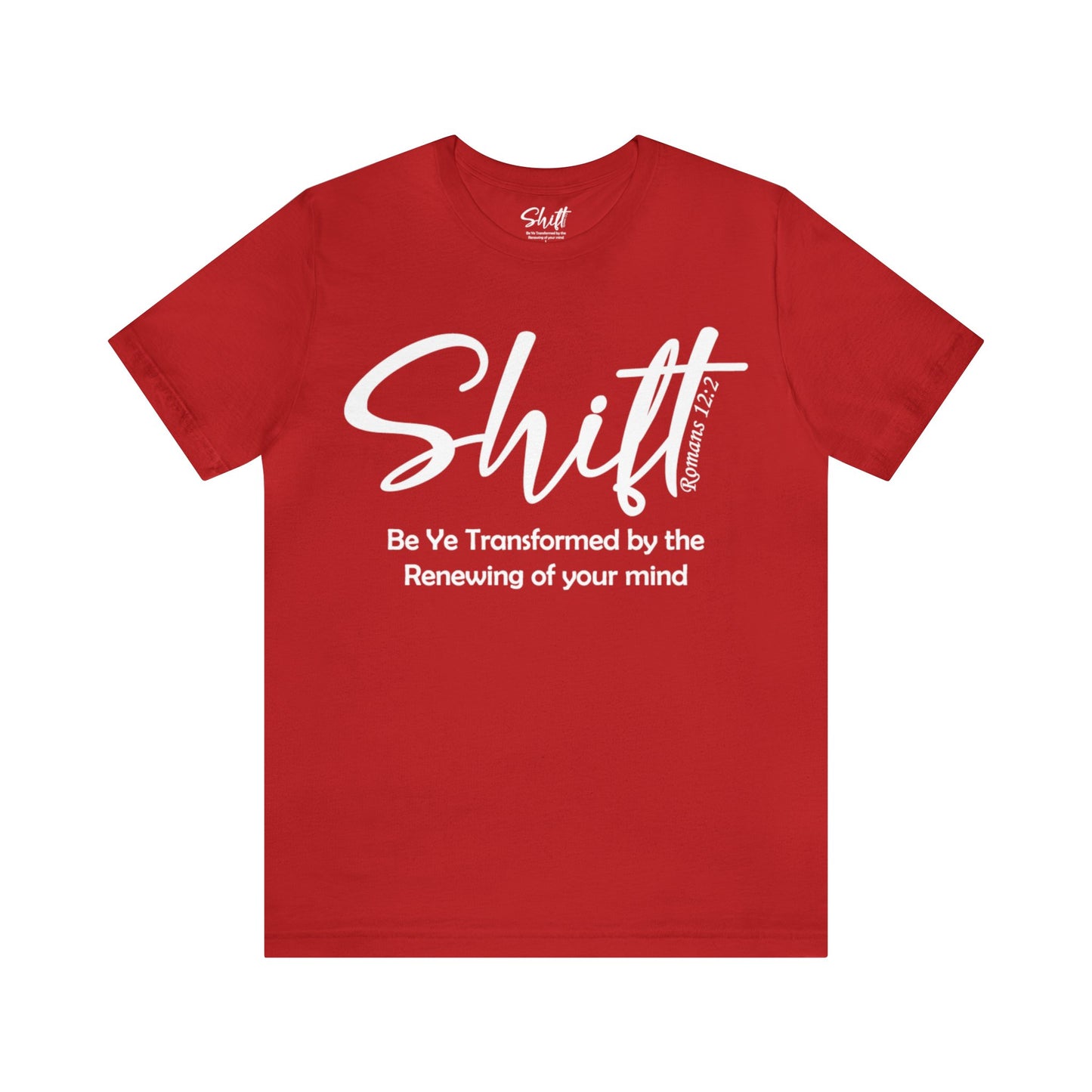 Shift Unisex Short Sleeve Tee white text