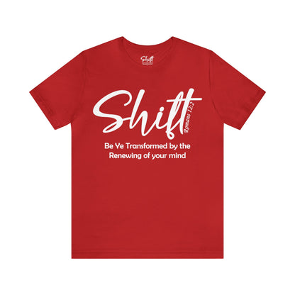 Shift Unisex Short Sleeve Tee white text