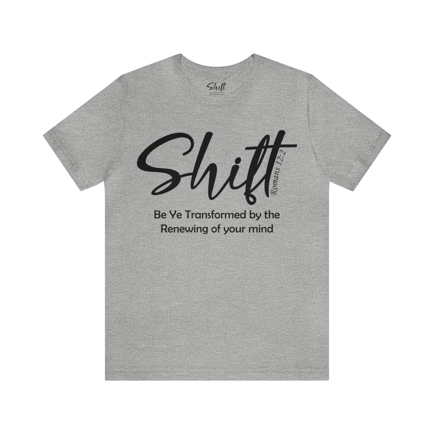 Shift Unisex Short Sleeve Tee black text