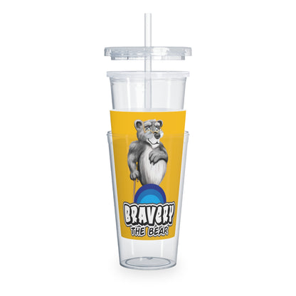 Bravery Plastic Tumbler with Straw