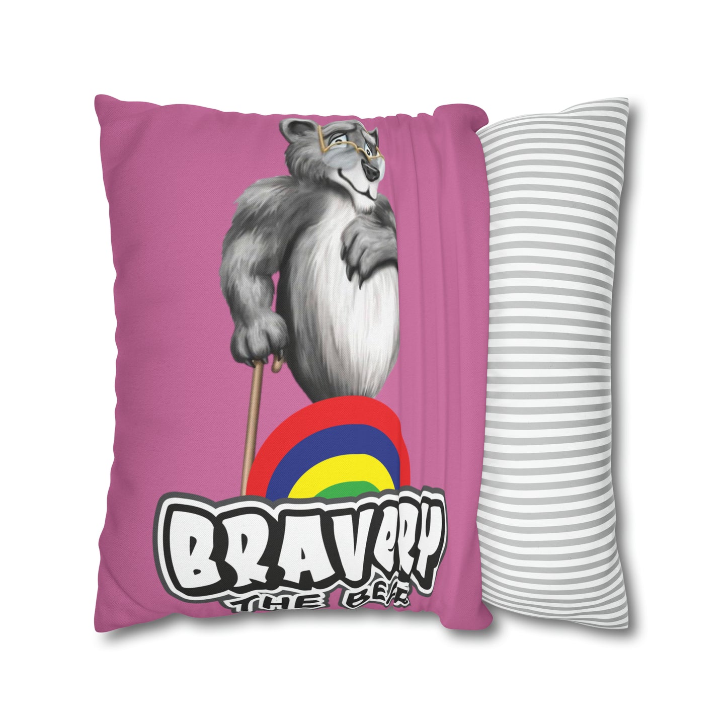 Bravery Spun Polyester Square Pillow Case