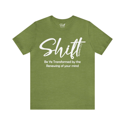 Shift Unisex Short Sleeve Tee white text