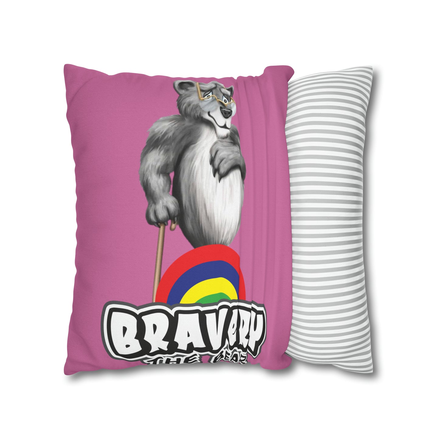 Bravery Spun Polyester Square Pillow Case