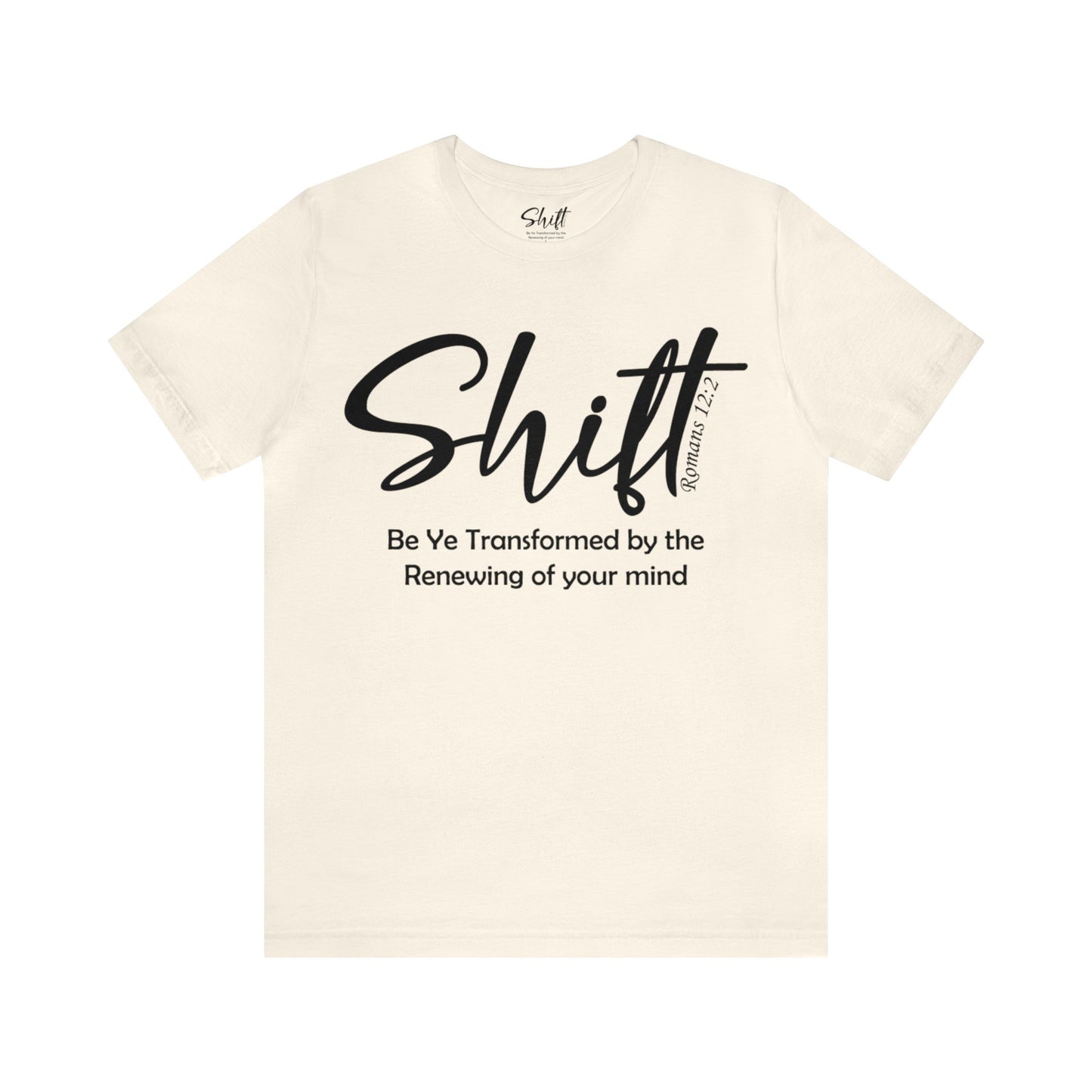 Shift Unisex Short Sleeve Tee black text