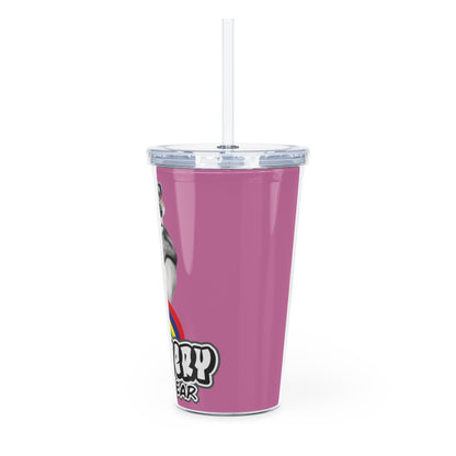 Bravery Plastic Tumbler with Straw