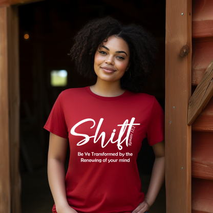 Shift Unisex Short Sleeve Tee white text